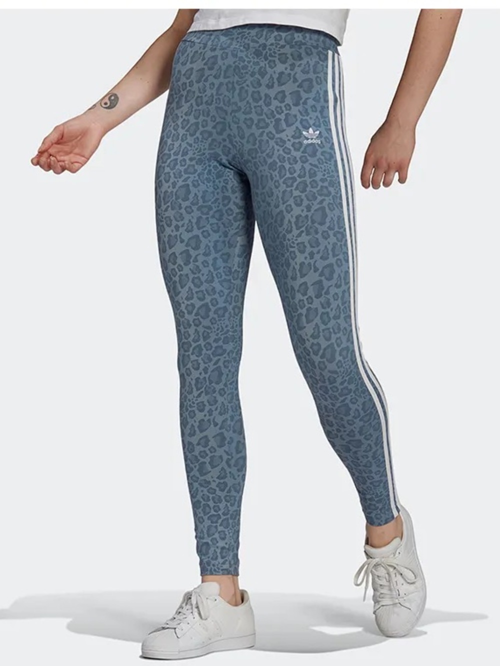 💙🐆 adidas Leopard Print Leggings — Women’s Large 🐆💙